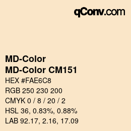 カラーコード: MD-Color - MD-Color CM151 | qconv.com