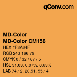 Code couleur: MD-Color - MD-Color CM158 | qconv.com