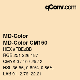 Code couleur: MD-Color - MD-Color CM160 | qconv.com