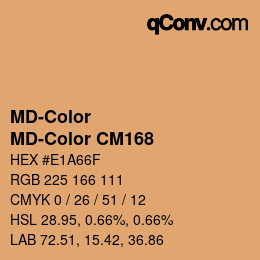 カラーコード: MD-Color - MD-Color CM168 | qconv.com