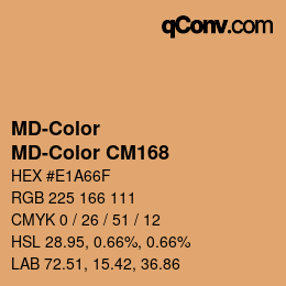 カラーコード: MD-Color - MD-Color CM168 | qconv.com