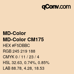 Code couleur: MD-Color - MD-Color CM175 | qconv.com