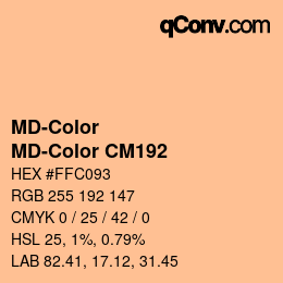 カラーコード: MD-Color - MD-Color CM192 | qconv.com