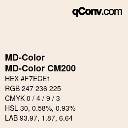 Farbcode: MD-Color - MD-Color CM200 | qconv.com