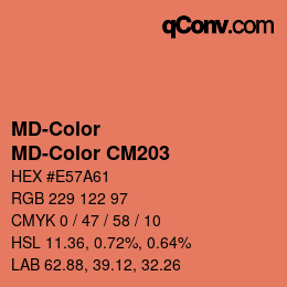 Código de color: MD-Color - MD-Color CM203 | qconv.com
