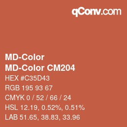 Código de color: MD-Color - MD-Color CM204 | qconv.com