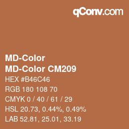 カラーコード: MD-Color - MD-Color CM209 | qconv.com