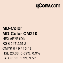 カラーコード: MD-Color - MD-Color CM210 | qconv.com