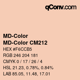 Código de color: MD-Color - MD-Color CM212 | qconv.com