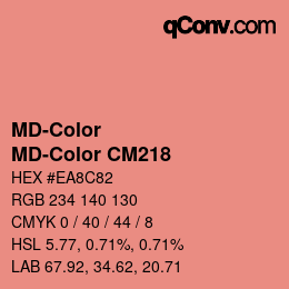 Code couleur: MD-Color - MD-Color CM218 | qconv.com