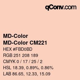 カラーコード: MD-Color - MD-Color CM221 | qconv.com