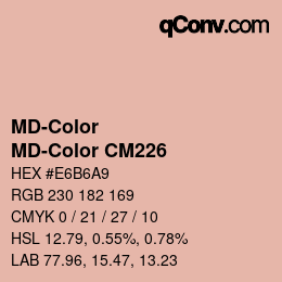 カラーコード: MD-Color - MD-Color CM226 | qconv.com