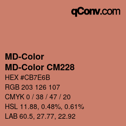 カラーコード: MD-Color - MD-Color CM228 | qconv.com