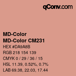 カラーコード: MD-Color - MD-Color CM231 | qconv.com