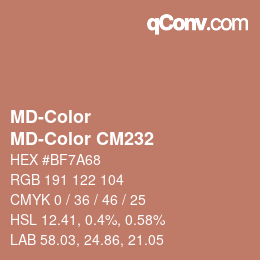 カラーコード: MD-Color - MD-Color CM232 | qconv.com