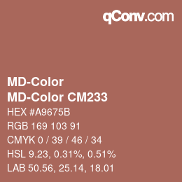 Color code: MD-Color - MD-Color CM233 | qconv.com