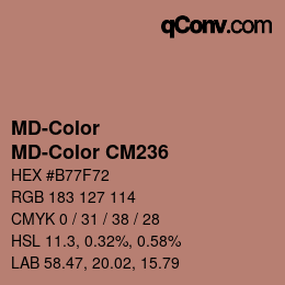 カラーコード: MD-Color - MD-Color CM236 | qconv.com