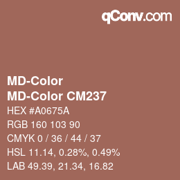 Color code: MD-Color - MD-Color CM237 | qconv.com