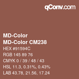 Color code: MD-Color - MD-Color CM238 | qconv.com