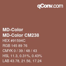 カラーコード: MD-Color - MD-Color CM238 | qconv.com