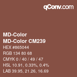 Farbcode: MD-Color - MD-Color CM239 | qconv.com