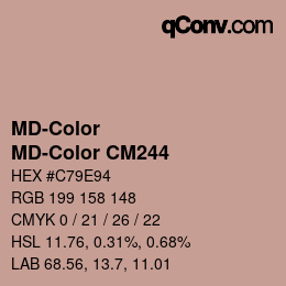 カラーコード: MD-Color - MD-Color CM244 | qconv.com