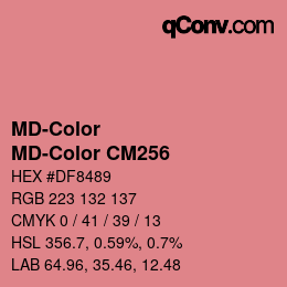 カラーコード: MD-Color - MD-Color CM256 | qconv.com