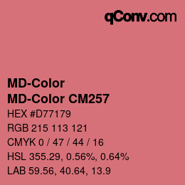 カラーコード: MD-Color - MD-Color CM257 | qconv.com