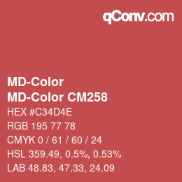 Farbcode: MD-Color - MD-Color CM258 | qconv.com