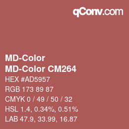 Color code: MD-Color - MD-Color CM264 | qconv.com