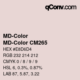 Color code: MD-Color - MD-Color CM265 | qconv.com