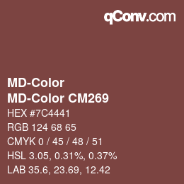 Color code: MD-Color - MD-Color CM269 | qconv.com