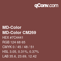 カラーコード: MD-Color - MD-Color CM269 | qconv.com