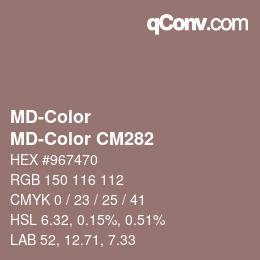 カラーコード: MD-Color - MD-Color CM282 | qconv.com