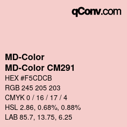 Color code: MD-Color - MD-Color CM291 | qconv.com