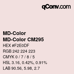 カラーコード: MD-Color - MD-Color CM295 | qconv.com