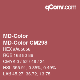カラーコード: MD-Color - MD-Color CM298 | qconv.com