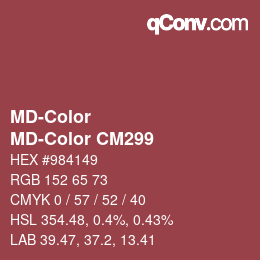 カラーコード: MD-Color - MD-Color CM299 | qconv.com