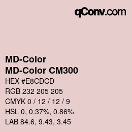 Color code: MD-Color - MD-Color CM300 | qconv.com