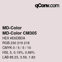 Color code: MD-Color - MD-Color CM305 | qconv.com