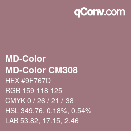 Color code: MD-Color - MD-Color CM308 | qconv.com