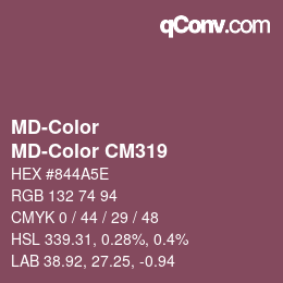 Farbcode: MD-Color - MD-Color CM319 | qconv.com