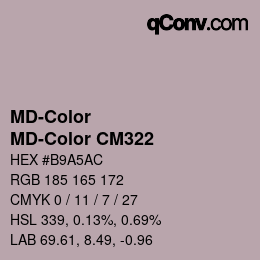 カラーコード: MD-Color - MD-Color CM322 | qconv.com