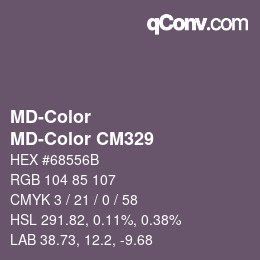 Color code: MD-Color - MD-Color CM329 | qconv.com