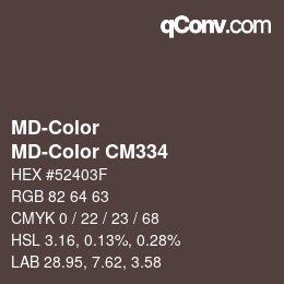 カラーコード: MD-Color - MD-Color CM334 | qconv.com