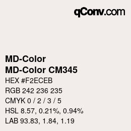 Color code: MD-Color - MD-Color CM345 | qconv.com