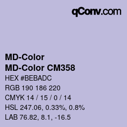 カラーコード: MD-Color - MD-Color CM358 | qconv.com