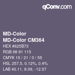 Color code: MD-Color - MD-Color CM364 | qconv.com