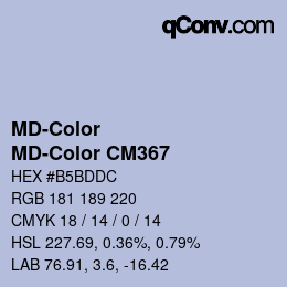 Color code: MD-Color - MD-Color CM367 | qconv.com