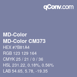 カラーコード: MD-Color - MD-Color CM373 | qconv.com